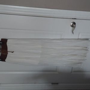 Long sheer skirt with cute waist